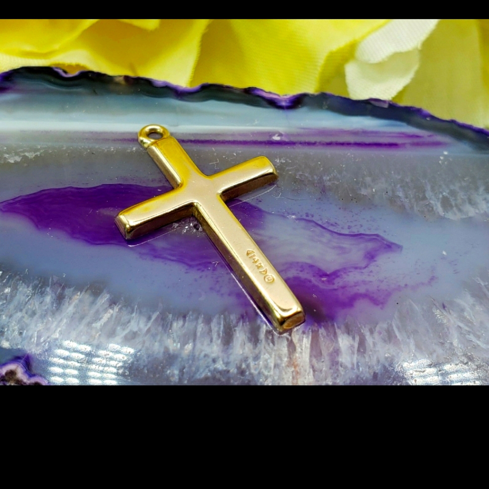 14k Gold Cross Pendant